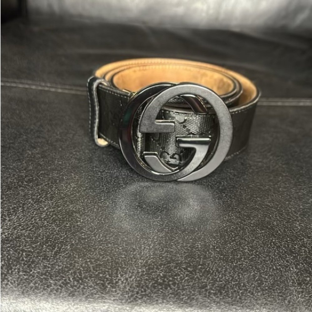 AUTHENTIC MEN GUCCI BLACK BELT